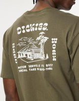 Dickies Motor Service Tee - Rinsed Moss