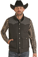 Rock and Roll - Men's Vintage Melange Yoke Vest