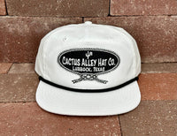 Cactus Alley Hat Co - Soft Shell - Neck Rope White Rope